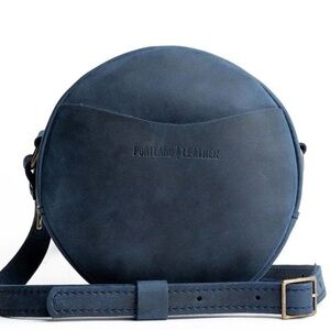 Portland Leather Blue Crossbody Bag